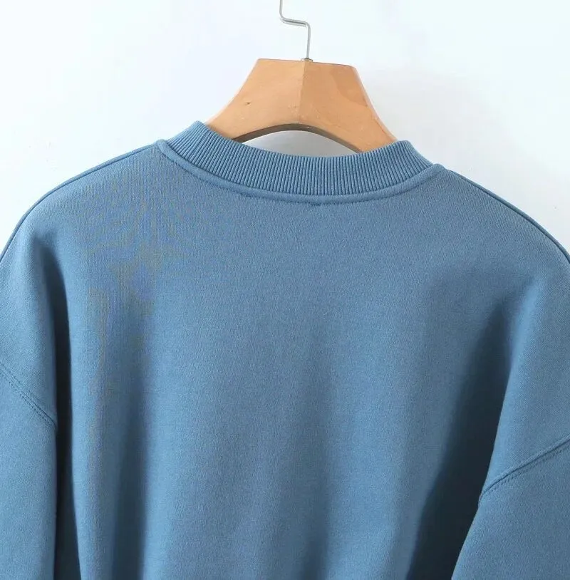 LOOSE CROPPED PULLOVER