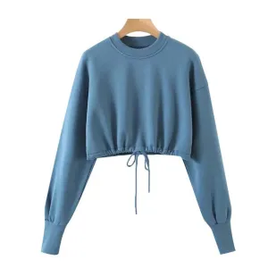 LOOSE CROPPED PULLOVER