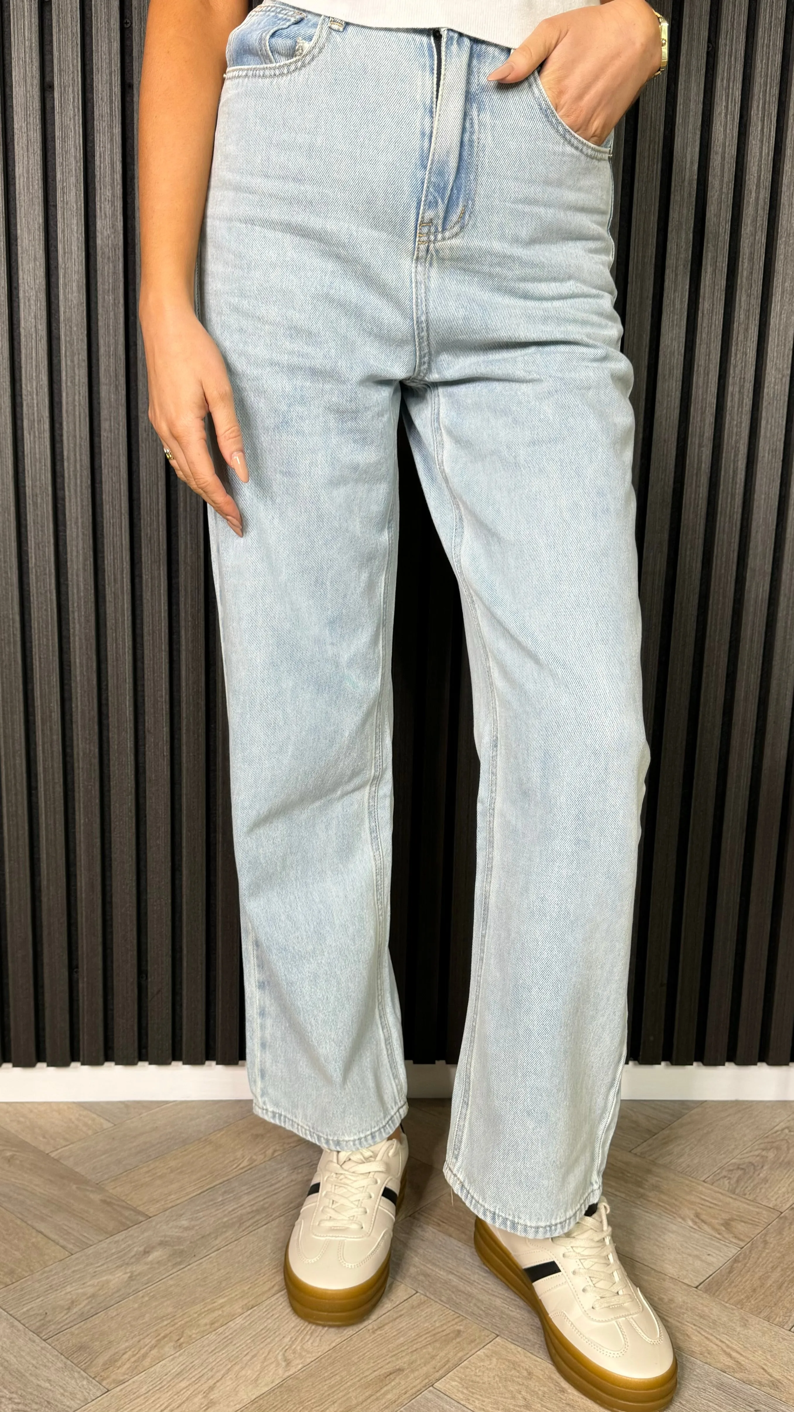 Luana Light Blue Wide Leg Jeans