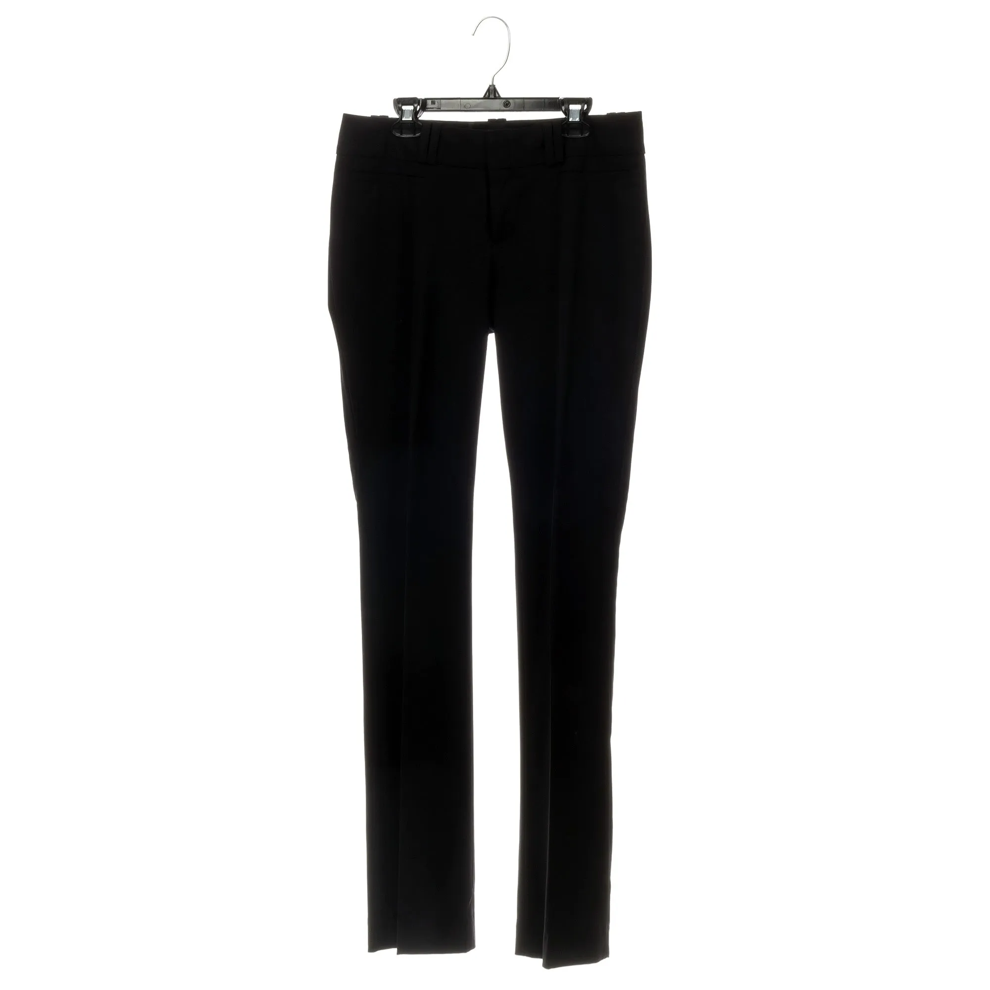 Mainetti 6010, 10" Black Plastic, Pant Skirt Slack Bottom Hangers, with turnable metal hook, sturdy plastic non-slip clips