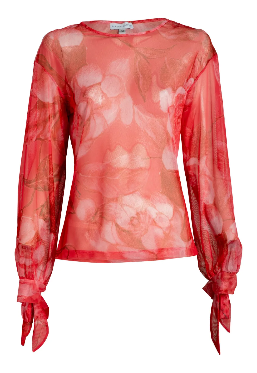 Markie Sheer T-Shirt in Coral Grandiflora