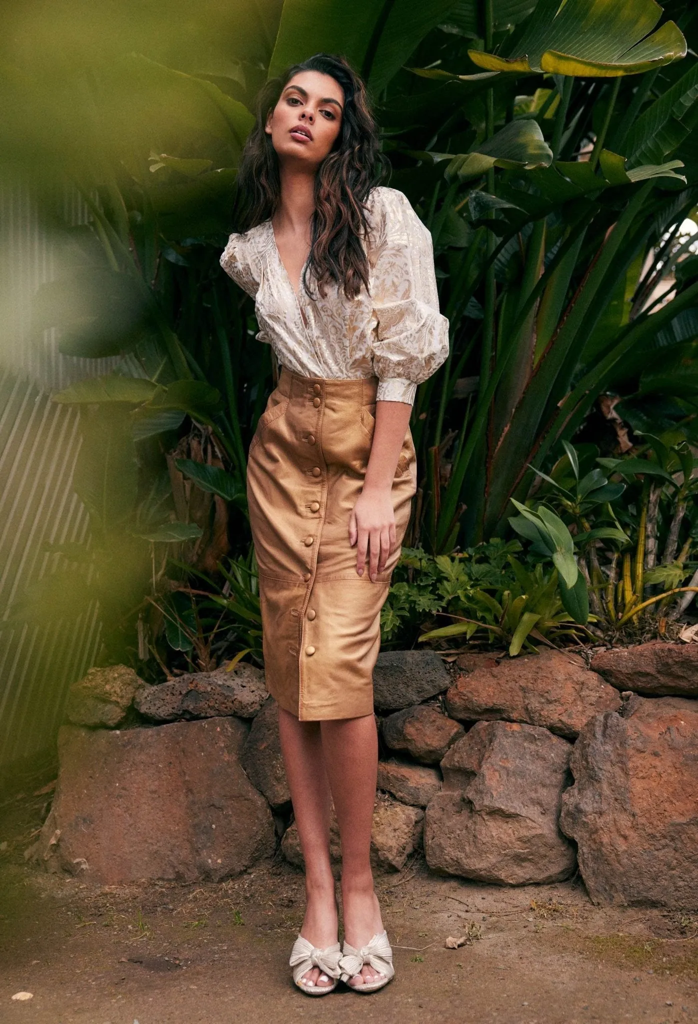 Maya Leather Skirt