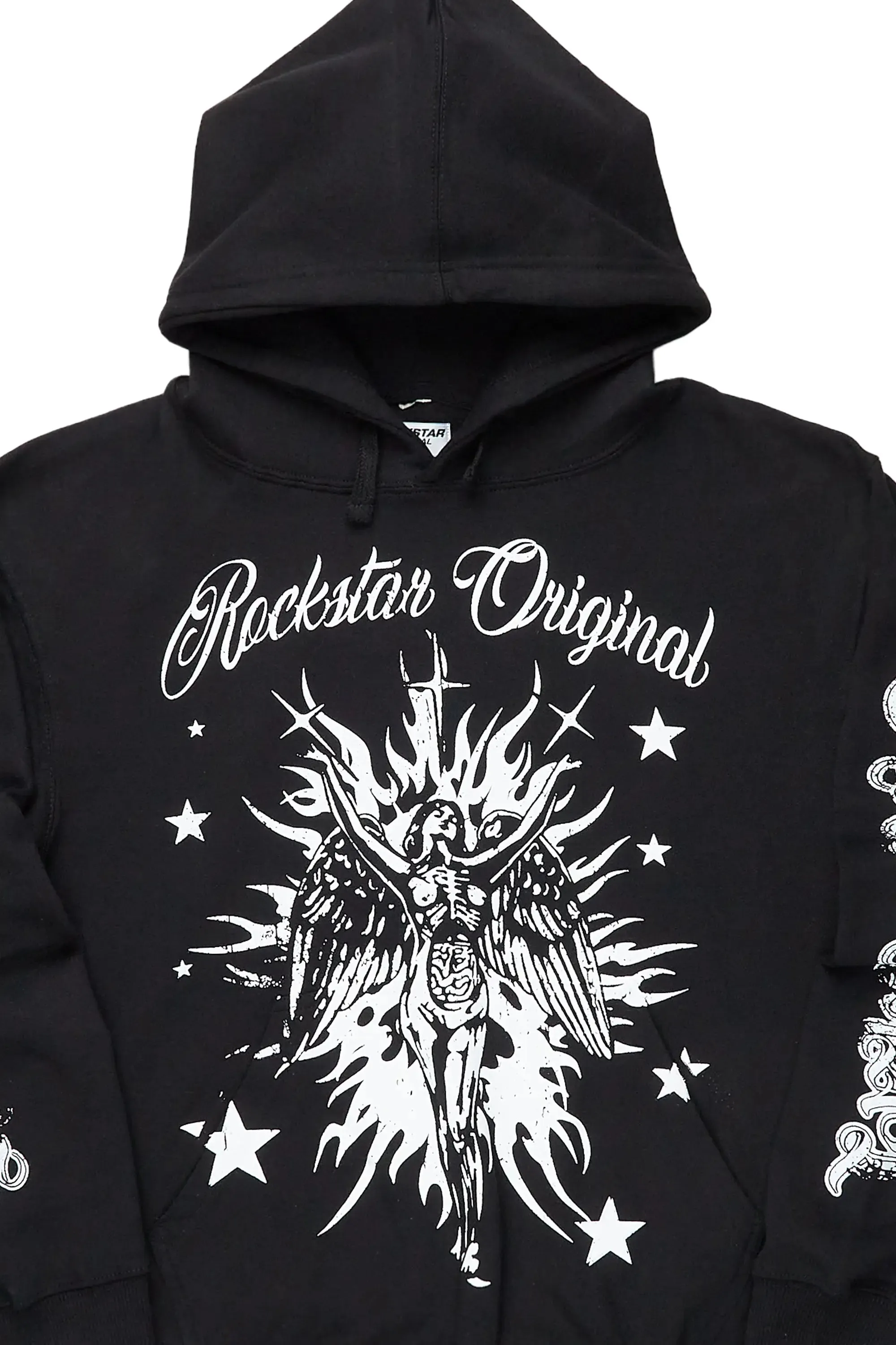 Mermaid Black Graphic Hoodie