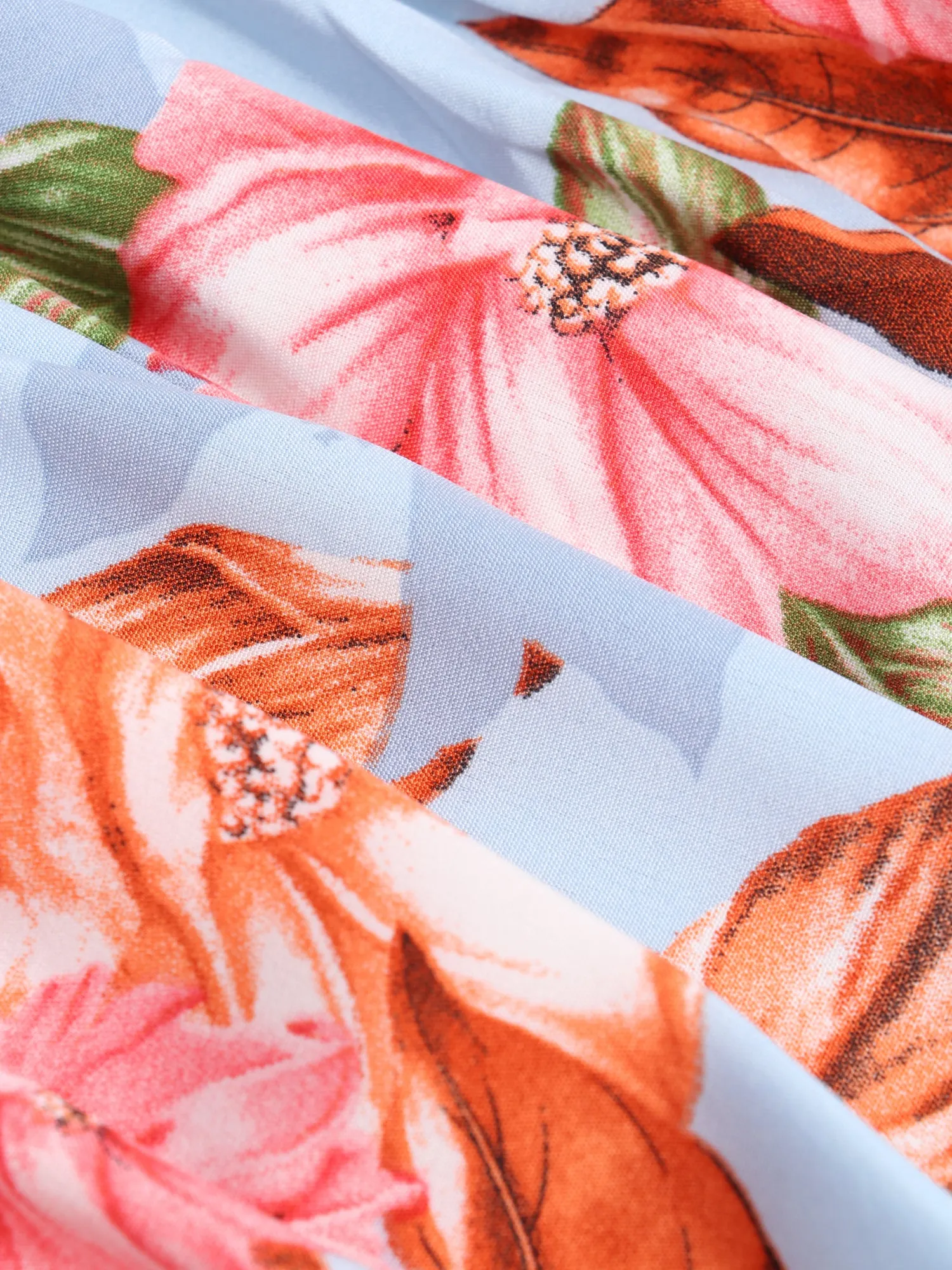 Midsize Floral Print Pussy Bow Blouse