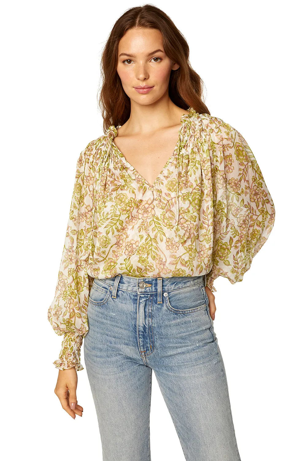 Misa - Clio Top in Green Goddess