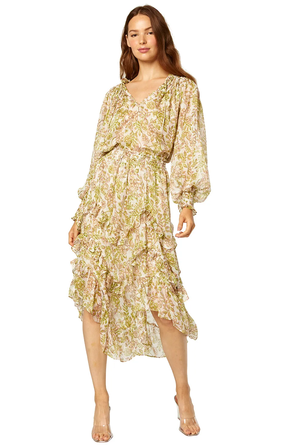 Misa - Clio Top in Green Goddess
