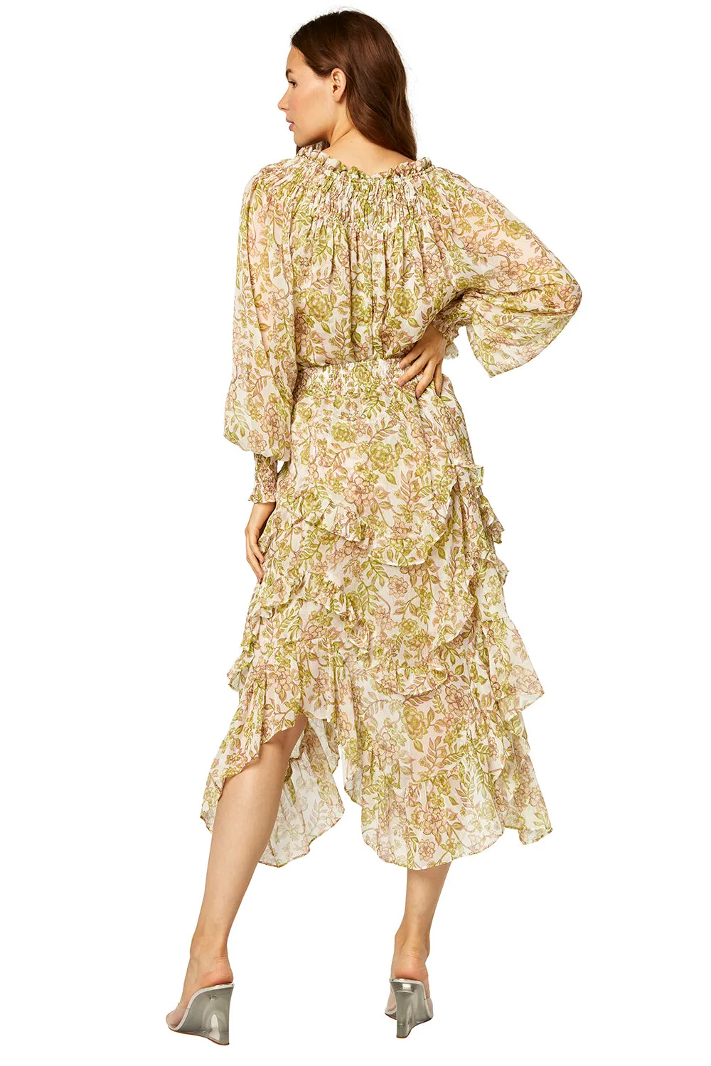 Misa - Clio Top in Green Goddess