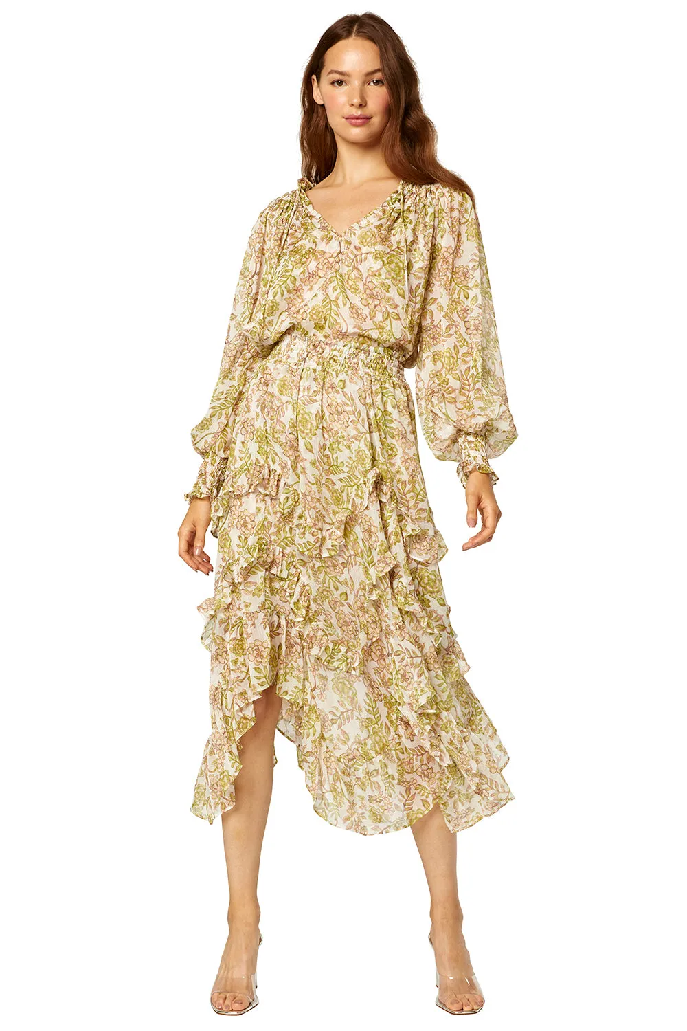 Misa - Clio Top in Green Goddess