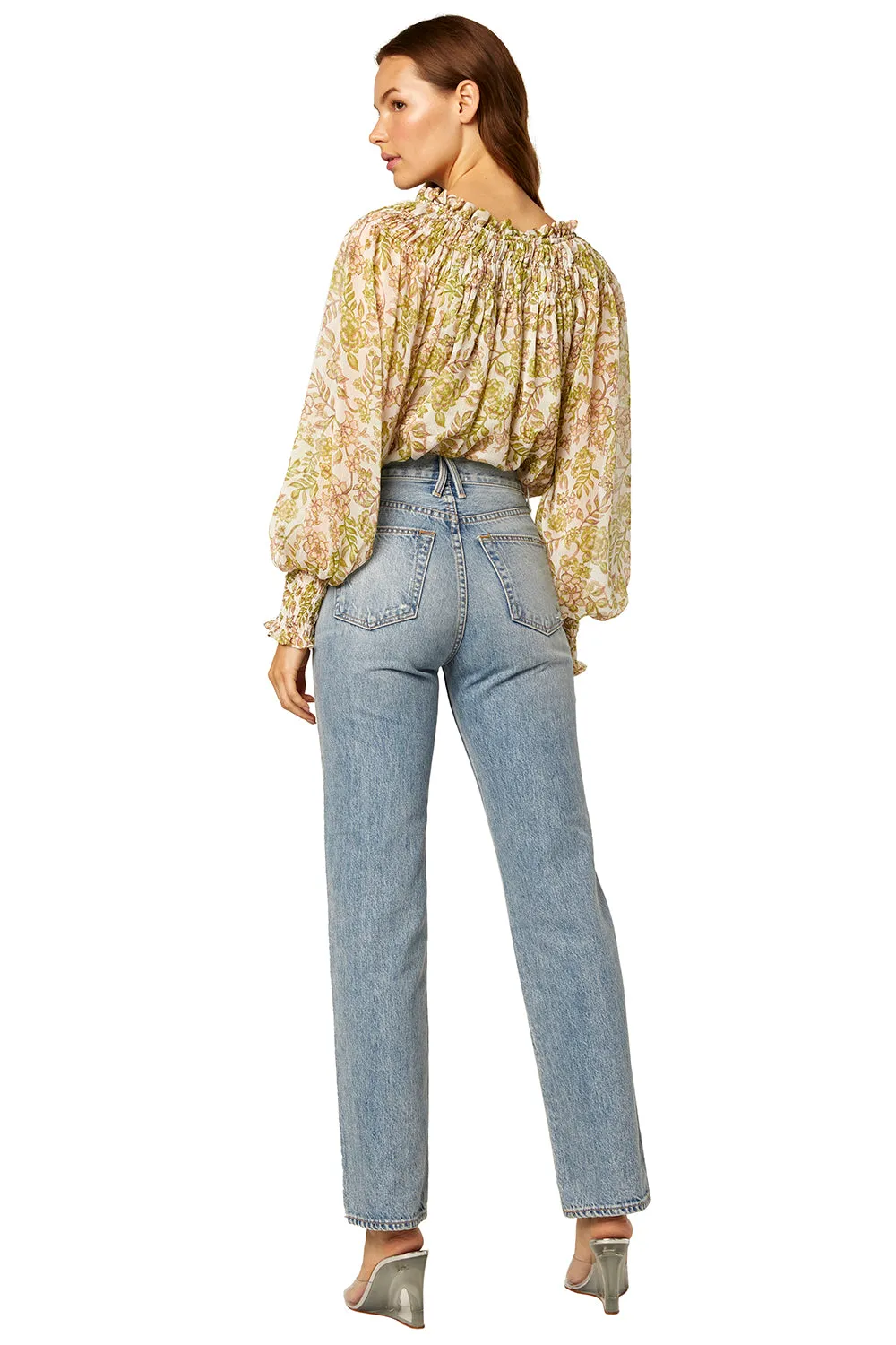 Misa - Clio Top in Green Goddess