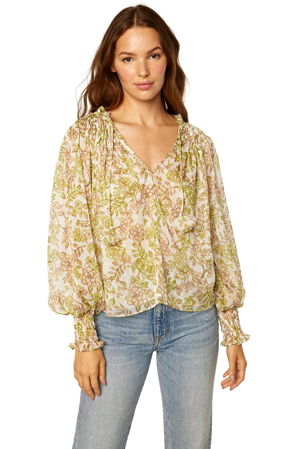 Misa - Clio Top in Green Goddess