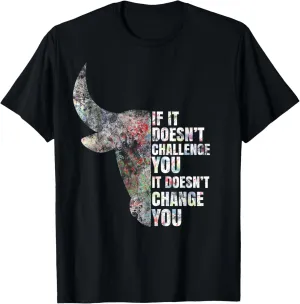 Motivation Workout And Gym Quotes Bull Mindset Training T-Shirt