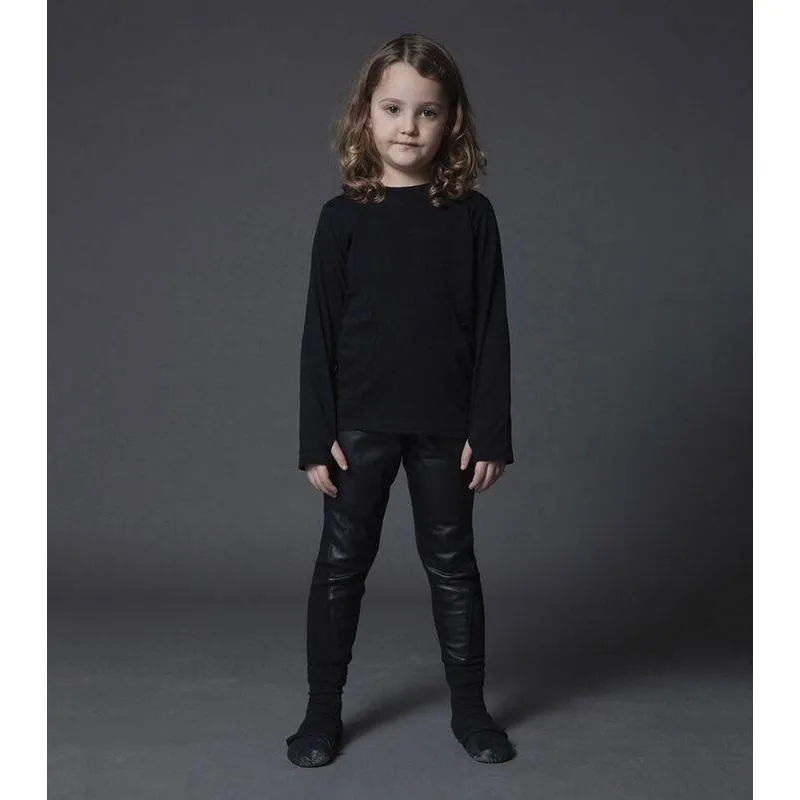 Nununu Black Second Skin Leather Leggings