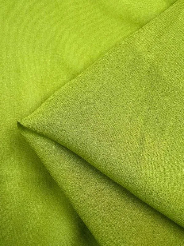 Pure Silk Georgette - Evergreen - 135cm