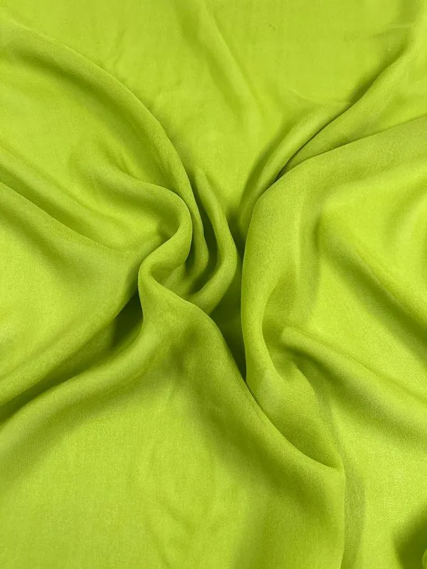 Pure Silk Georgette - Evergreen - 135cm