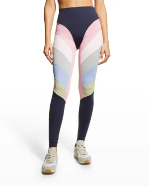 Rainbow Legging New Navy / Pastel