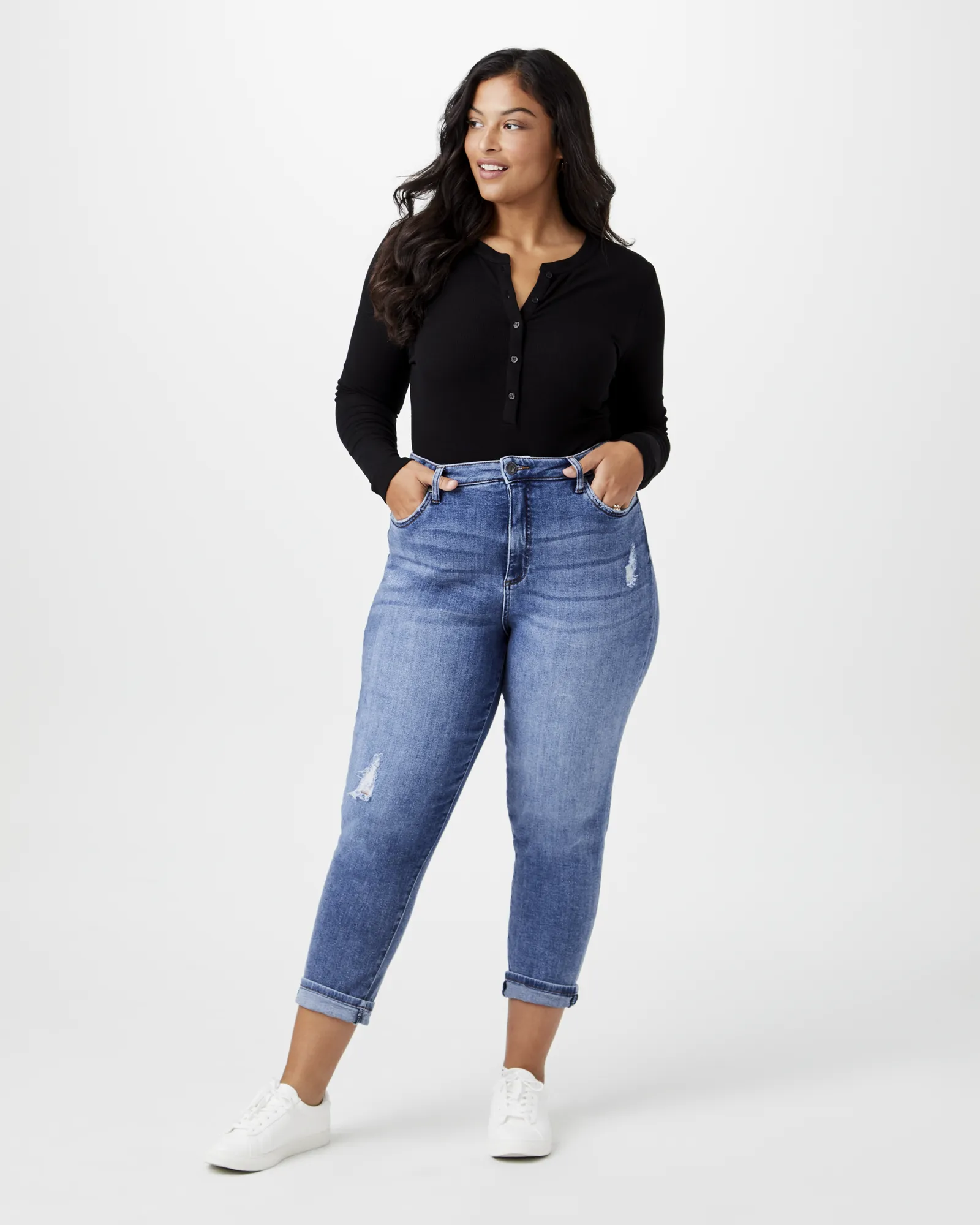 Rivka Long-Sleeve Bodysuit | Black