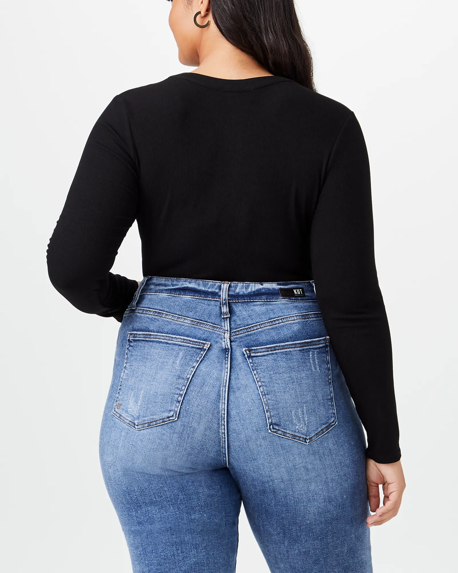 Rivka Long-Sleeve Bodysuit | Black