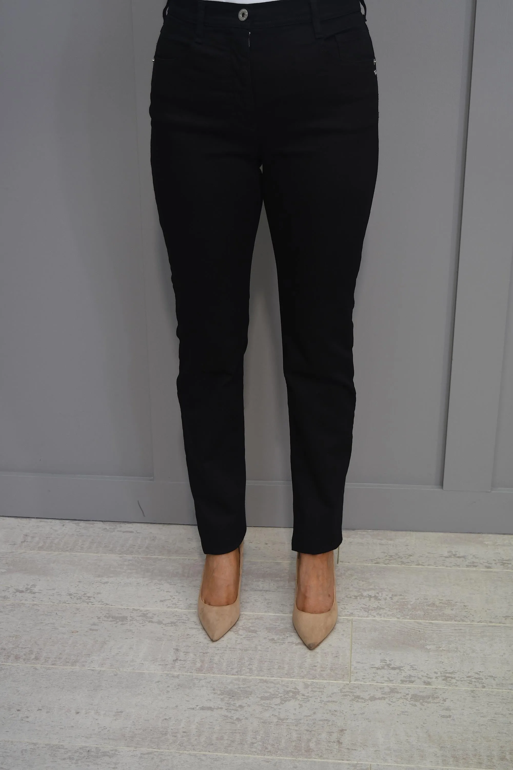 Robell Elena Comfort Black Jeans-53424 5448 90