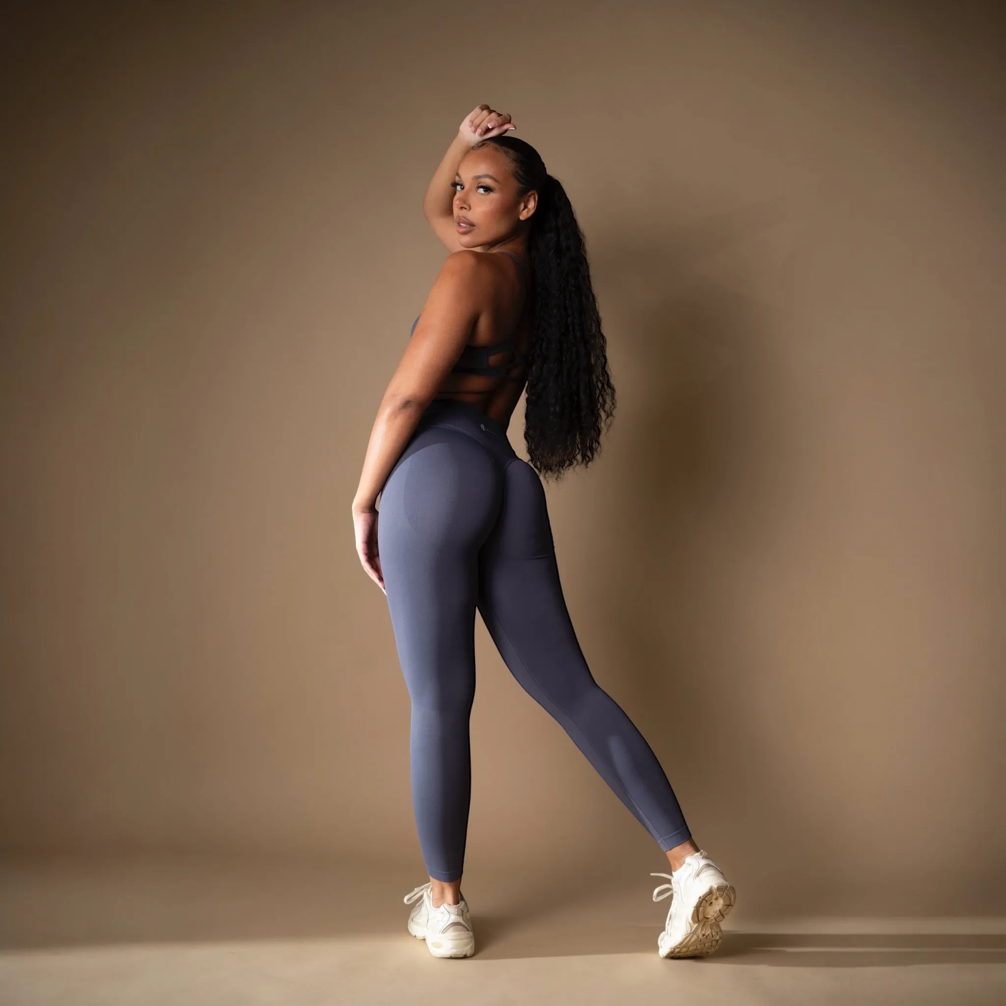 Seamless Scrunch Legging blue-gray