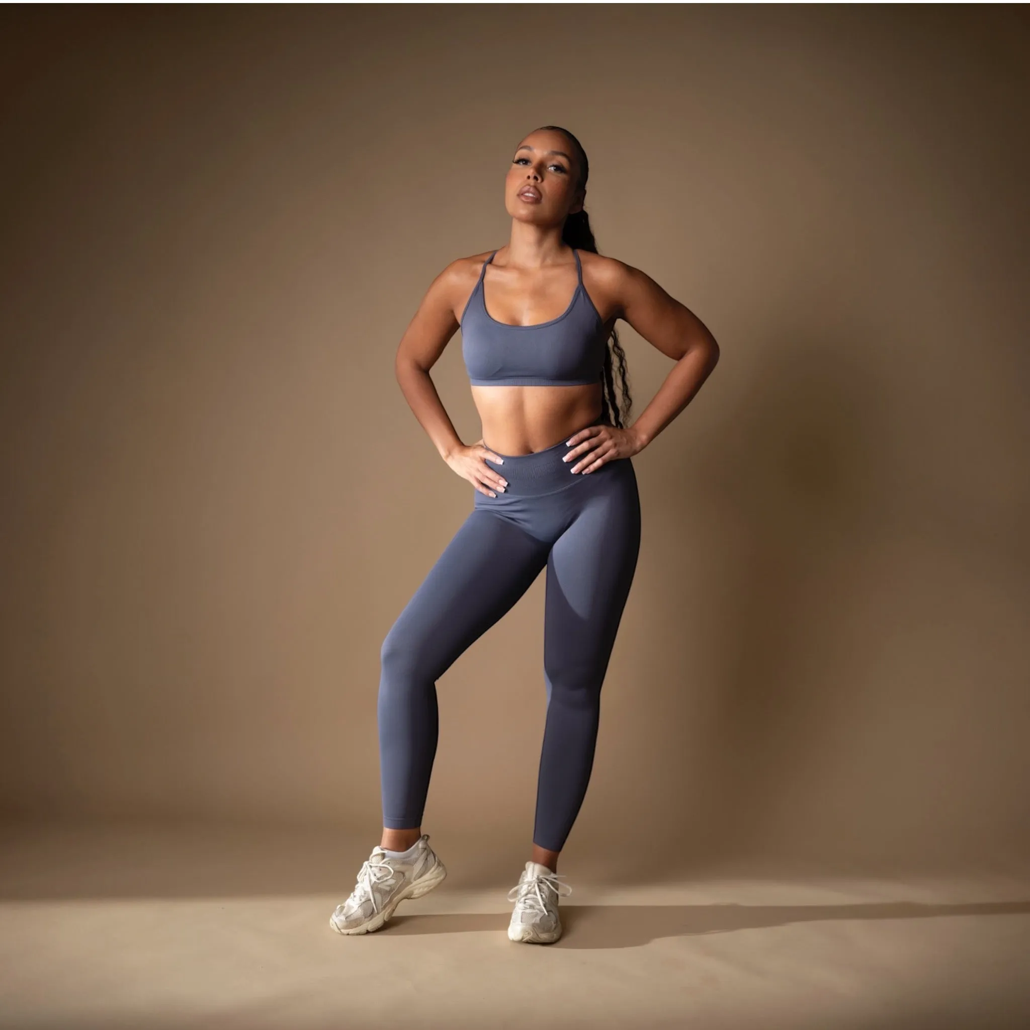 Seamless Scrunch Legging blue-gray