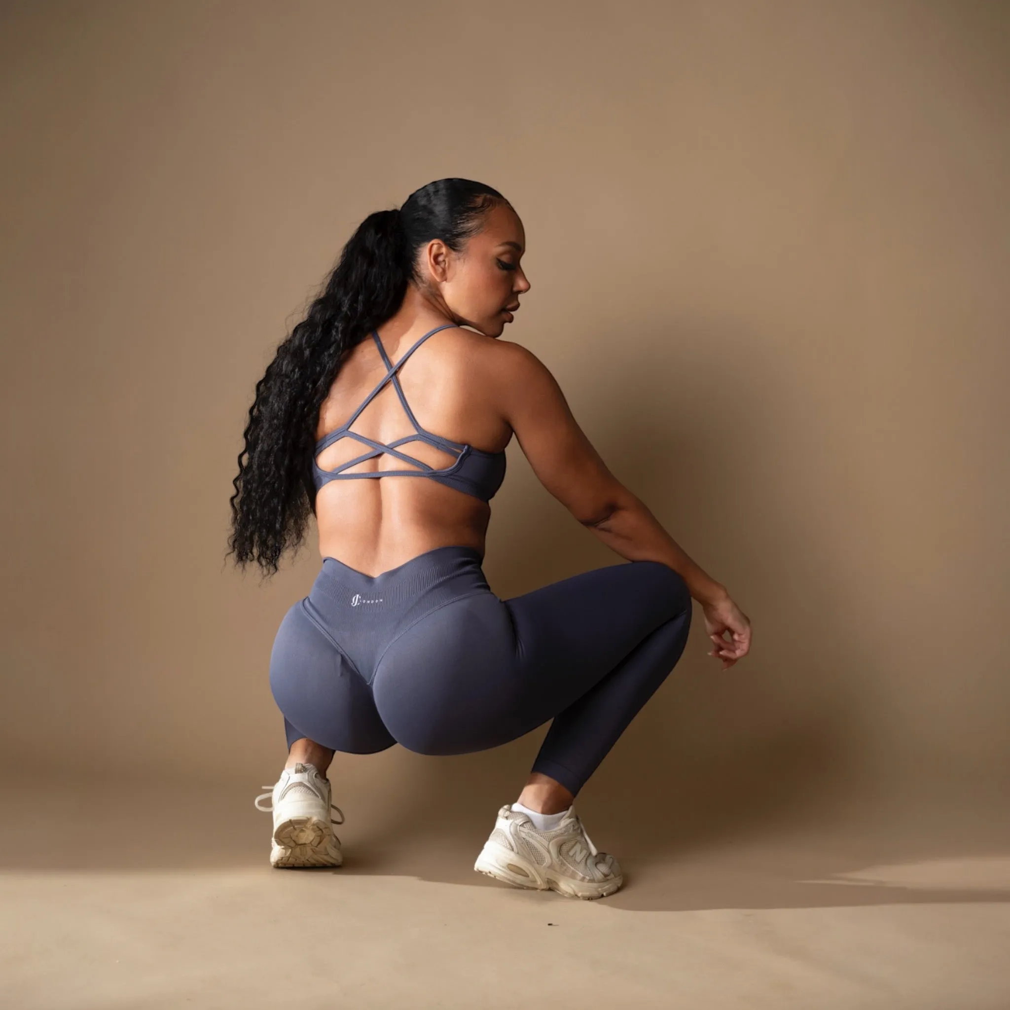 Seamless Scrunch Legging blue-gray