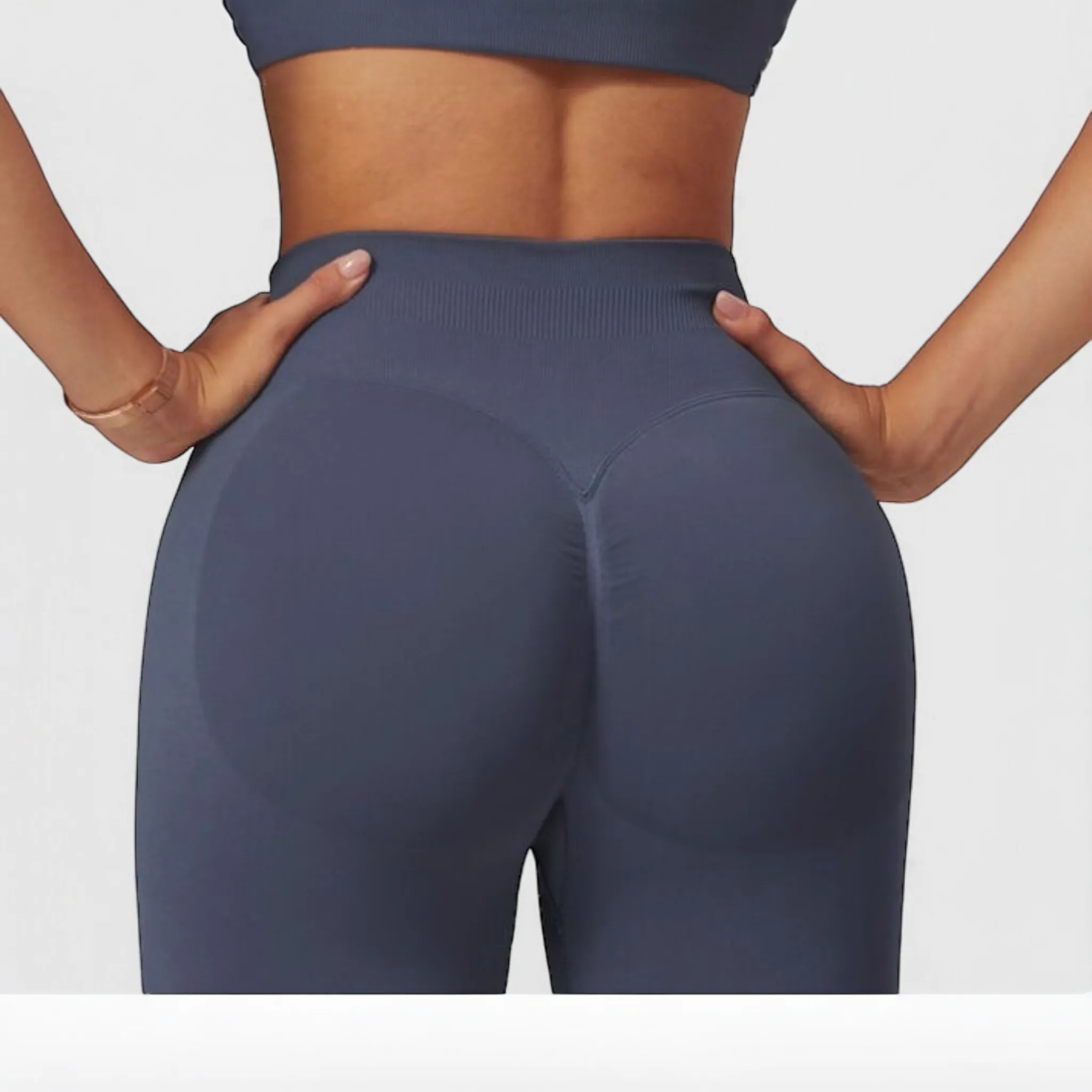 Seamless Scrunch Legging blue-gray