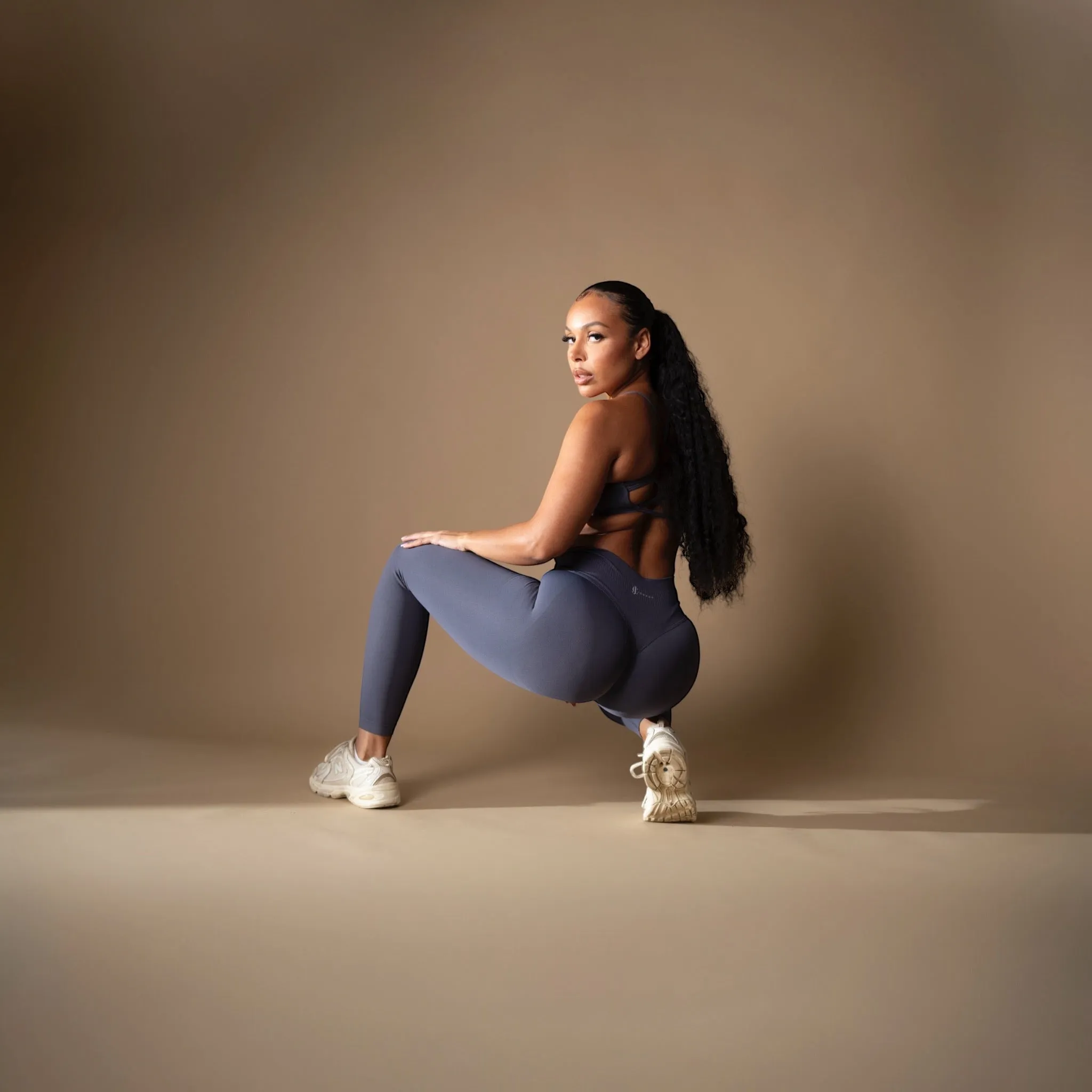 Seamless Scrunch Legging blue-gray