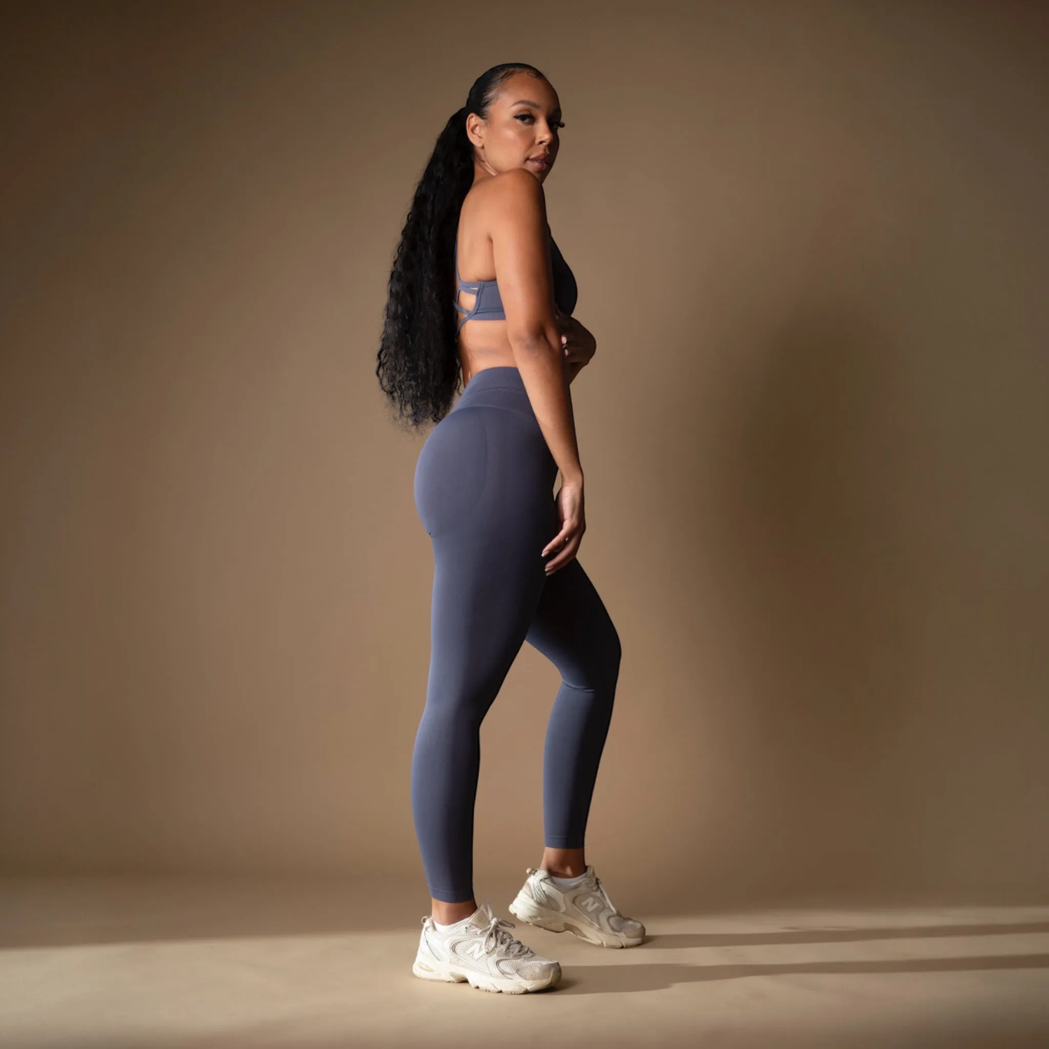 Seamless Scrunch Legging blue-gray
