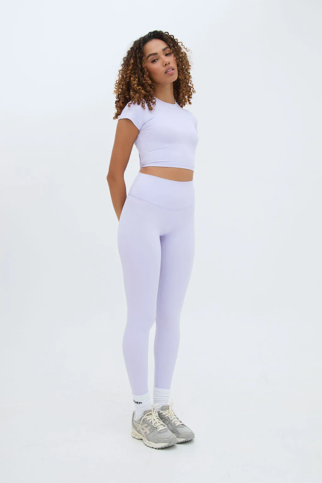 SECOND SKIN CROPPED TEE - LAVENDER