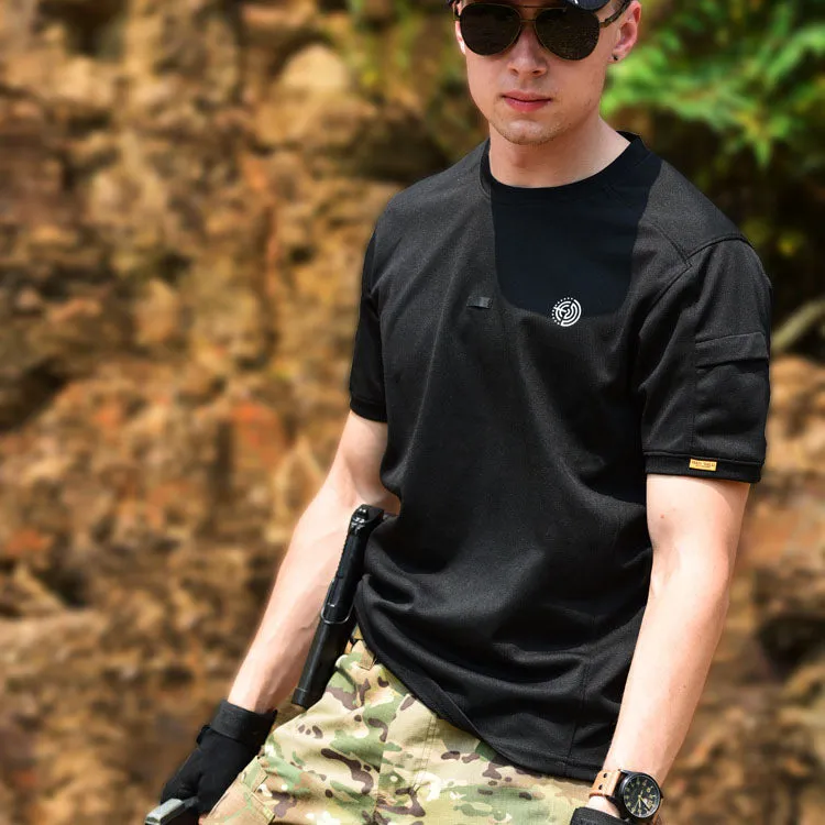 Summer Round Neck Quick-drying  Training Men's T-shirt