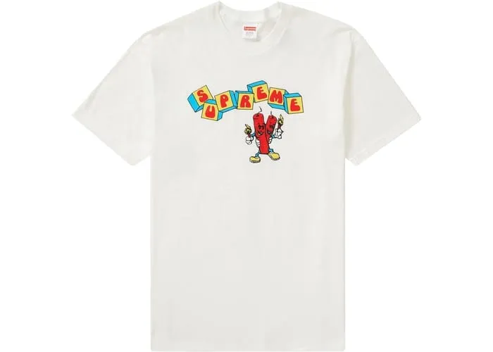 SUPREME DYNAMITE TEE WHITE