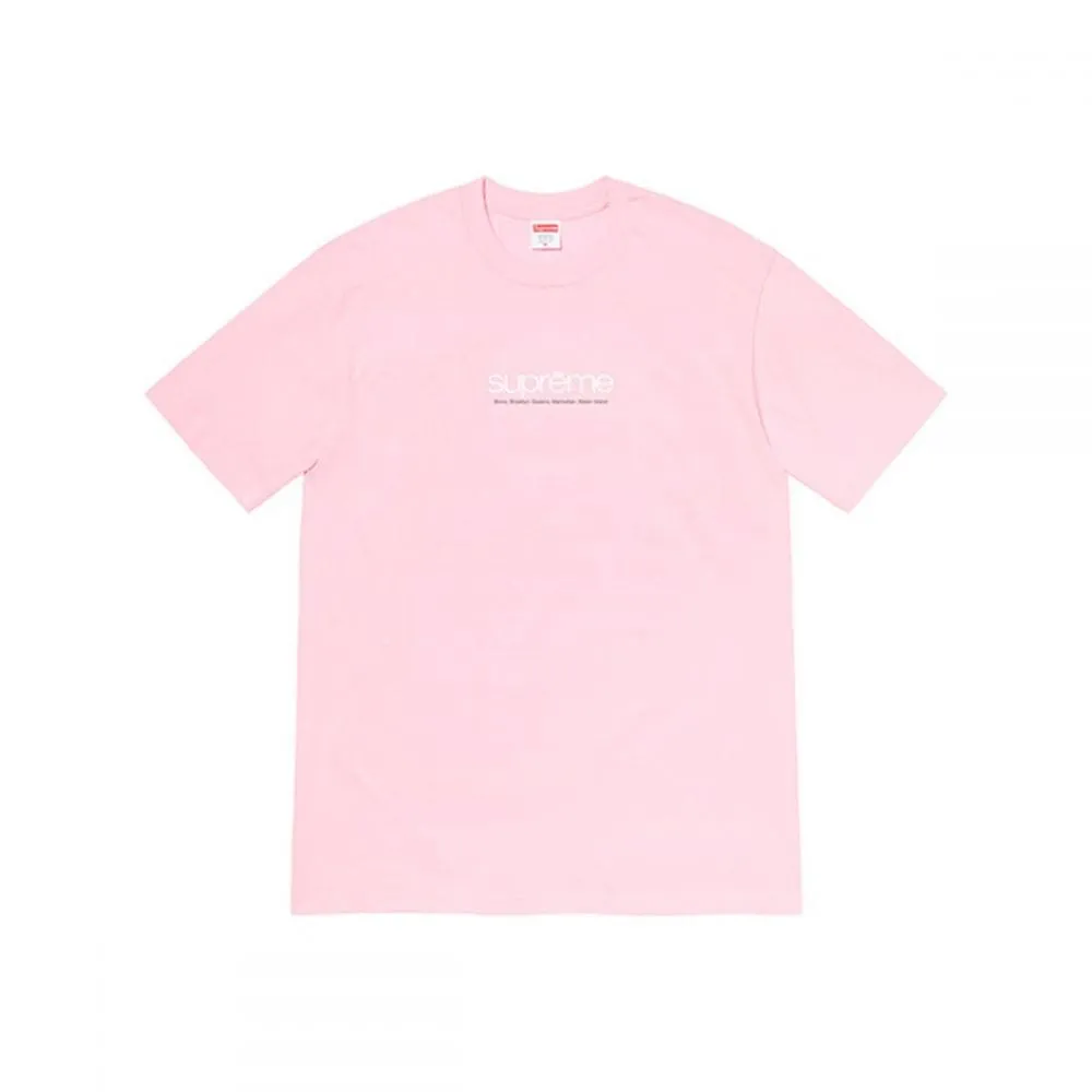 SUPREME FIVE BOROUGH TEE PINK