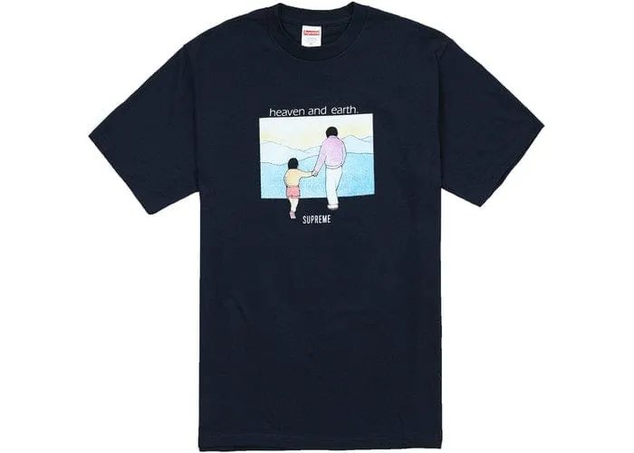 SUPREME HEAVEN AND EARTH TEE NAVY