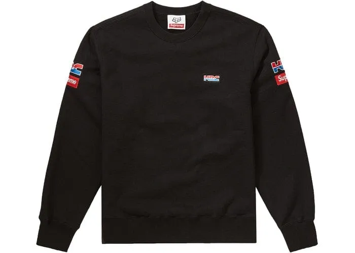 SUPREME HONDA CREWNECK BLACK