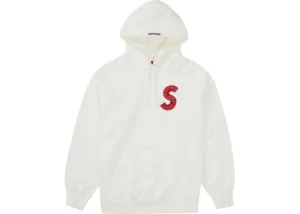SUPREME S LOGO HOODED SWEATSHIRT WHITE