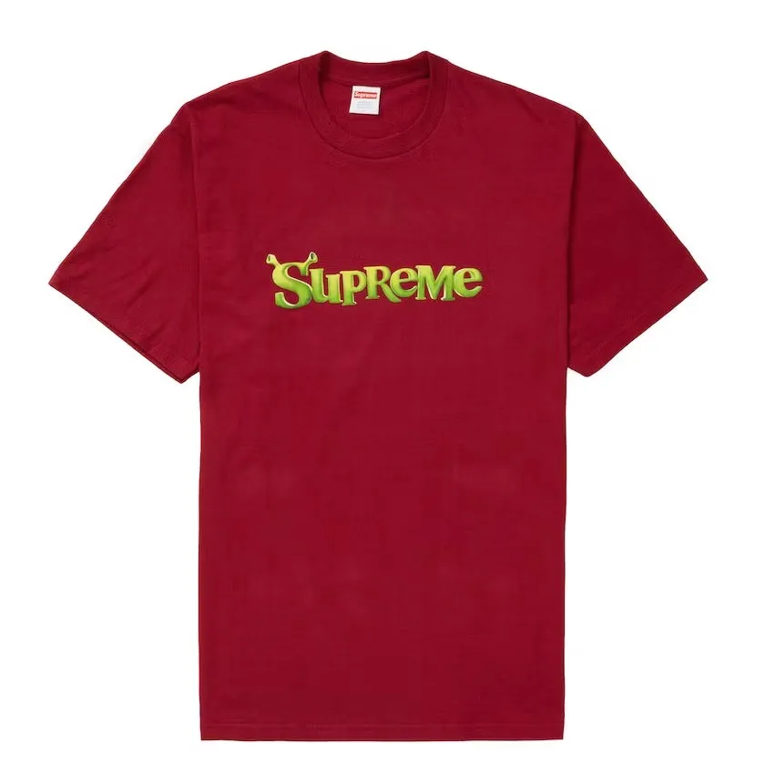 SUPREME SHREK TEE CARDINAL
