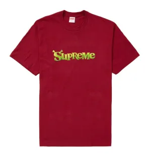 SUPREME SHREK TEE CARDINAL