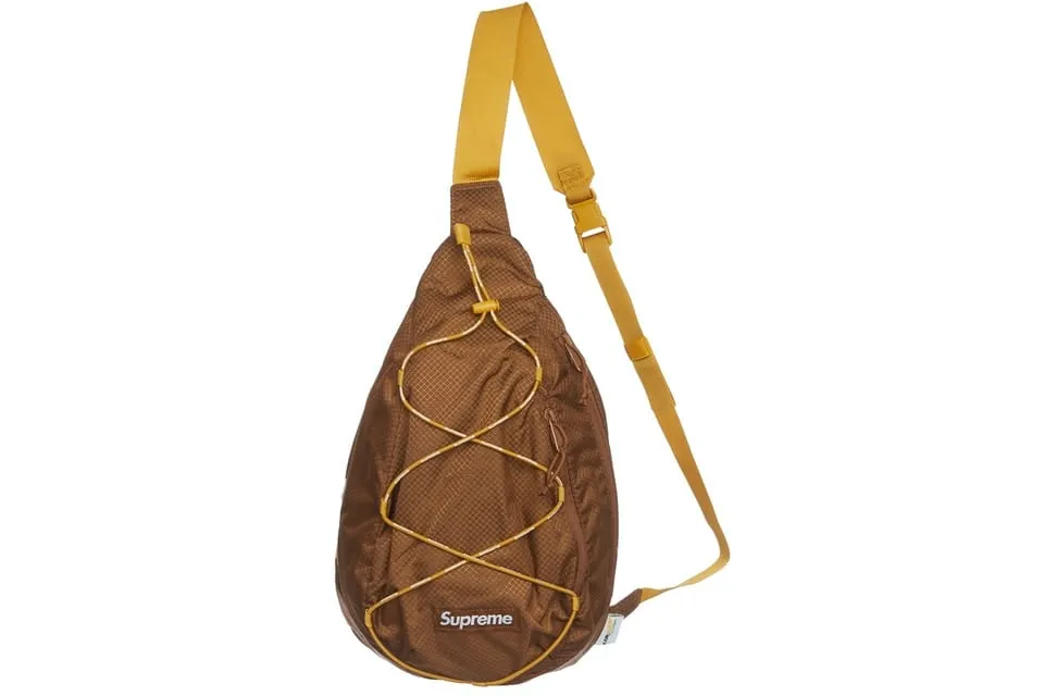 SUPREME SLING BAG BROWN SS22
