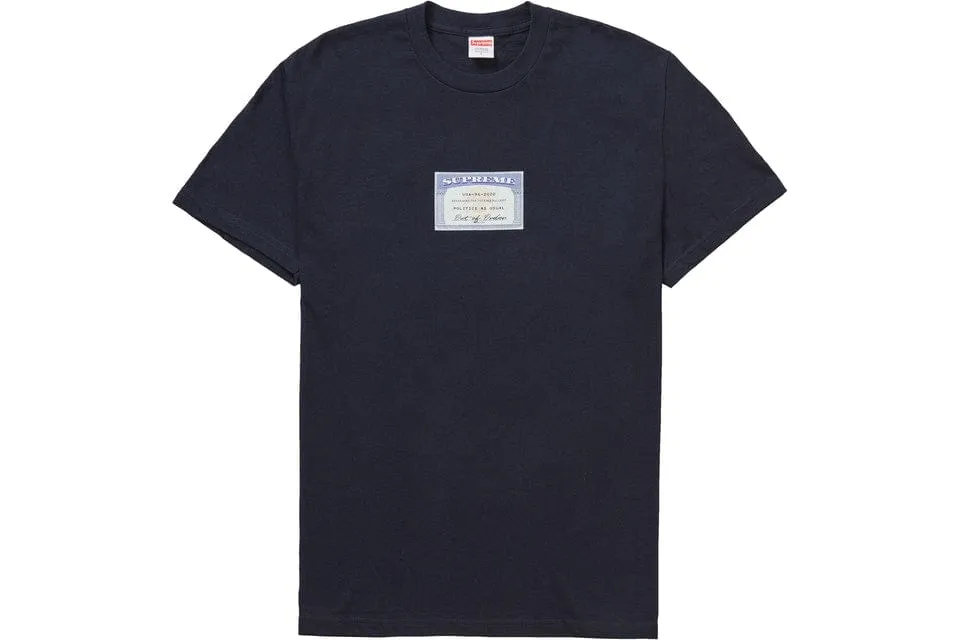 SUPREME SOCIAL TEE NAVY