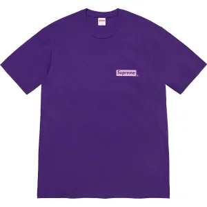 SUPREME SPIRAL T-SHIRT PURPLE