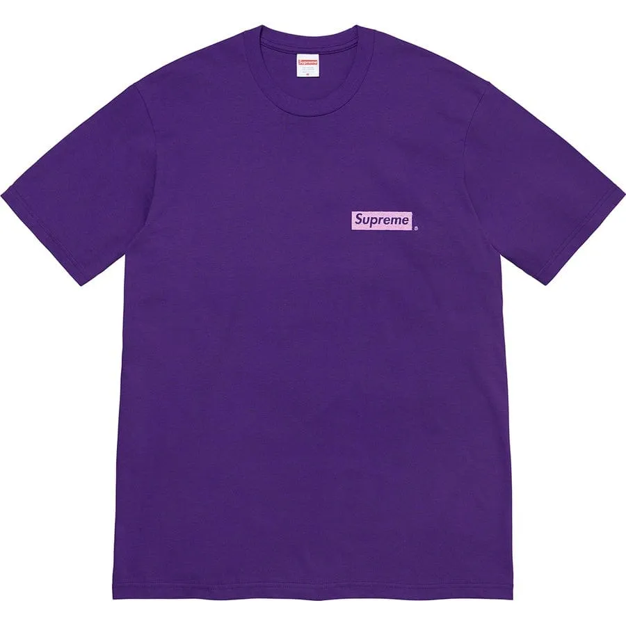 SUPREME SPIRAL T-SHIRT PURPLE