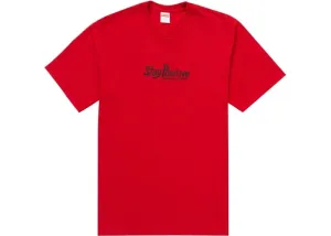 SUPREME STAY POSITIVE TEE RED