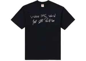SUPREME WAKE THE WORLD TEE BLACK