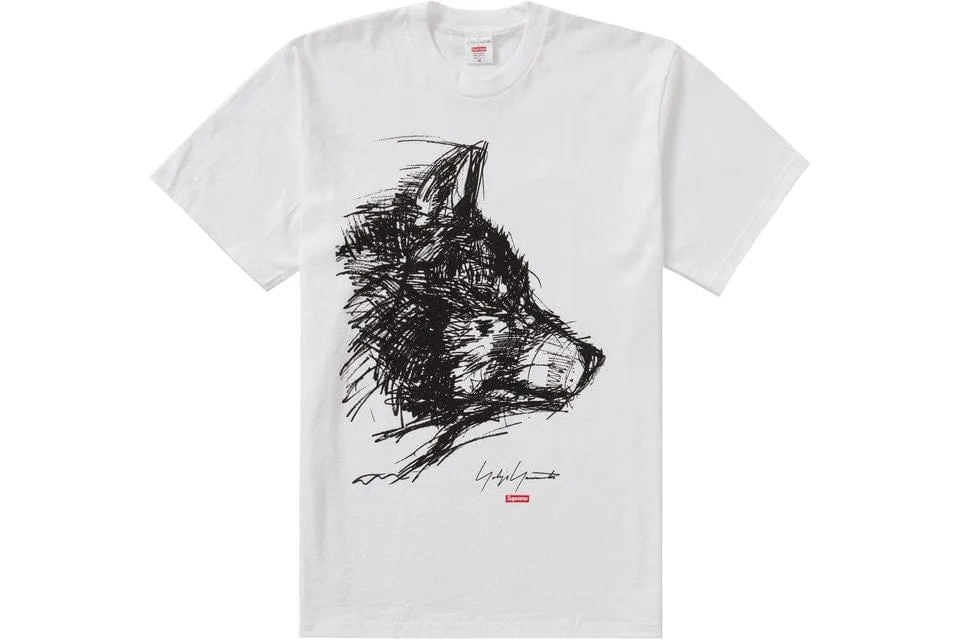 SUPREME YOHJI YAMAMOTO SCRIBBLE WOLF TEE