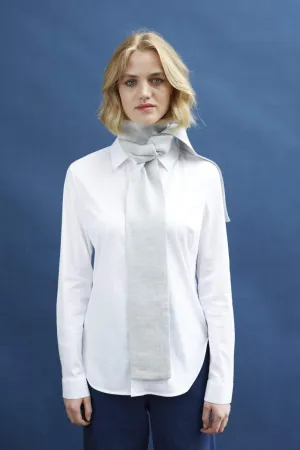 The Great Herringbone Linen Scarf