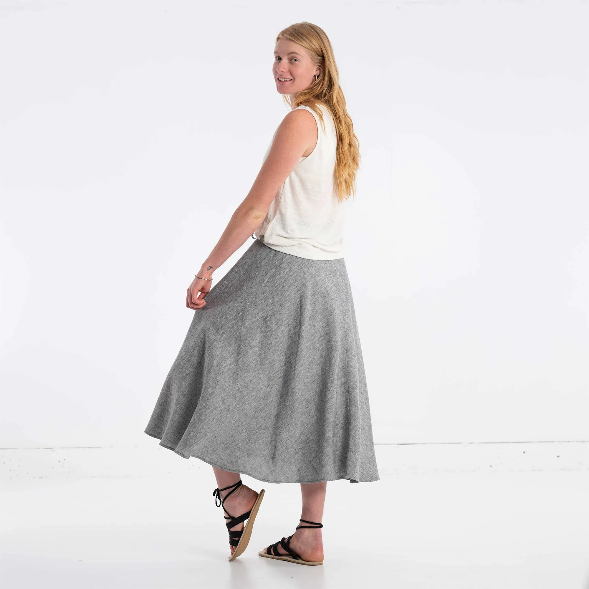 WHITNEY 100% Organic Linen Sleeveless Knit Blouse (Closeout - Final Sale)