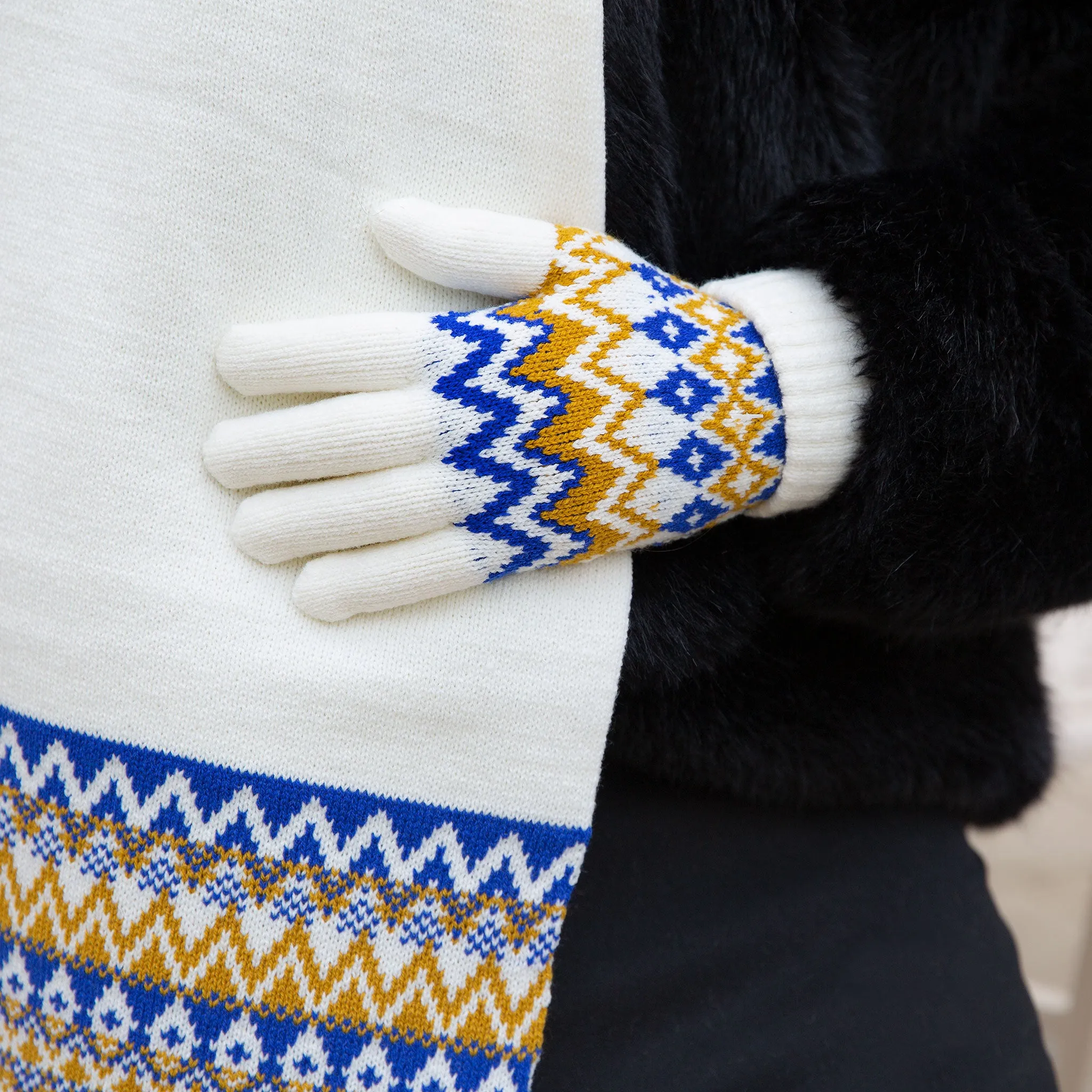 Women’s Jacquard Fair Isle Knitted Gloves